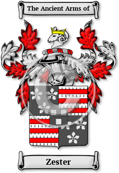 Zester Family Crest Download (jpg) Legacy Series - 150 DPI