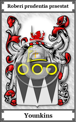 Younkins Family Crest Download (JPG)  Book Plated - 150 DPI