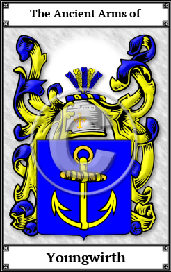Youngwirth Family Crest Download (JPG)  Book Plated - 150 DPI