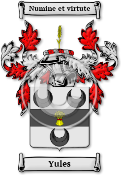 Yules Family Crest Download (JPG) Legacy Series - 600 DPI