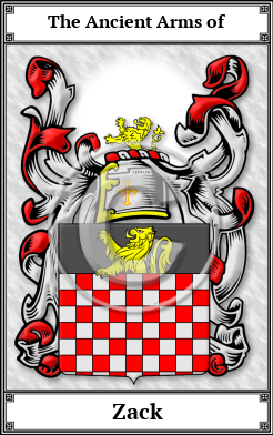 Zack Family Crest Download (JPG)  Book Plated - 150 DPI