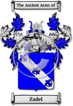 Zadel Family Crest Download (jpg) Legacy Series - 150 DPI