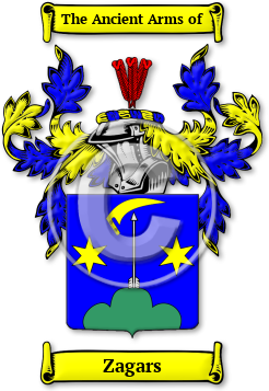 Zagars Family Crest Download (jpg) Legacy Series - 150 DPI