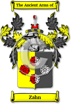 Zahn Family Crest Download (jpg) Legacy Series - 150 DPI