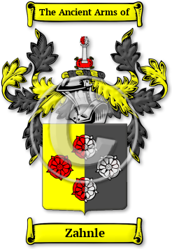 Zahnle Family Crest Download (JPG) Legacy Series - 600 DPI