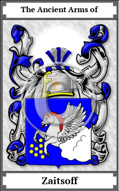 Zaitsoff Family Crest Download (JPG)  Book Plated - 150 DPI