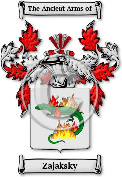 Zajaksky Family Crest Download (jpg) Legacy Series - 150 DPI