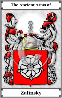 Zalinsky Family Crest Download (JPG)  Book Plated - 150 DPI