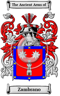 Zambrano Name Meaning, Family History, Family Crest & Coats of Arms