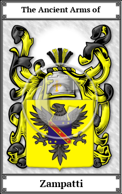 Zampatti Family Crest Download (JPG) Book Plated - 600 DPI