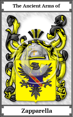 Zapparella Family Crest Download (JPG)  Book Plated - 150 DPI