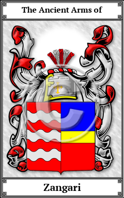 Zangari Family Crest Download (JPG)  Book Plated - 150 DPI