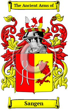 Sangen Family Crest Download (JPG) Heritage Series - 300 DPI