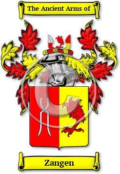 Zangen Family Crest Download (jpg) Legacy Series - 150 DPI