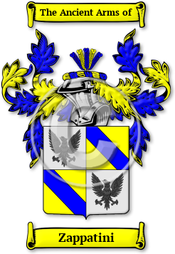 Zappatini Family Crest Download (jpg) Legacy Series - 150 DPI