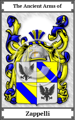 Zappelli Family Crest Download (JPG)  Book Plated - 150 DPI