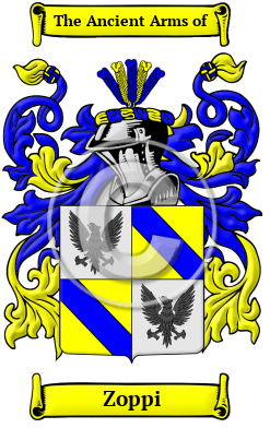 Zoppi Family Crest Download (JPG) Heritage Series - 600 DPI