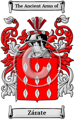 Zárate Family Crest/Coat of Arms