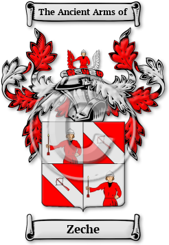 Zeche Family Crest Download (jpg) Legacy Series - 150 DPI