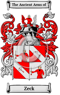 Zeck Name Meaning, Family History, Family Crest & Coats of Arms