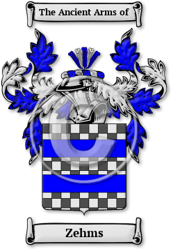 Zehms Family Crest Download (jpg) Legacy Series - 150 DPI
