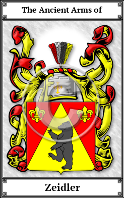 Zeidler Family Crest Download (JPG)  Book Plated - 150 DPI