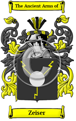 Zeiser Family Crest Download (JPG) Heritage Series - 600 DPI