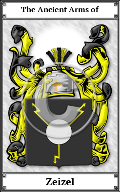 Zeizel Family Crest Download (JPG)  Book Plated - 150 DPI