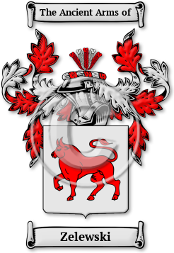 Zelewski Family Crest Download (jpg) Legacy Series - 150 DPI
