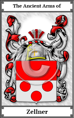 Zellner Family Crest Download (JPG)  Book Plated - 150 DPI