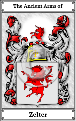 Zelter Family Crest Download (JPG)  Book Plated - 150 DPI