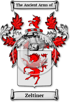 Zeltiner Family Crest Download (jpg) Legacy Series - 150 DPI