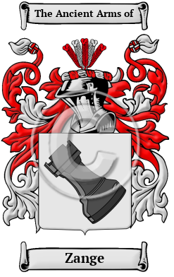 Zange Family Crest Download (JPG) Heritage Series - 600 DPI