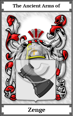 Zenge Family Crest Download (JPG) Book Plated - 600 DPI