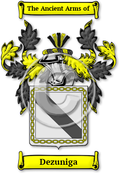 Dezuniga Family Crest Download (jpg) Legacy Series - 150 DPI