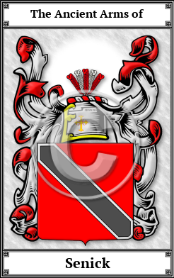 Senick Family Crest Download (JPG)  Book Plated - 150 DPI