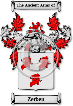 Zerben Family Crest Download (JPG) Legacy Series - 600 DPI