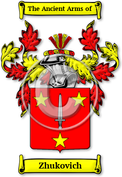 Zhukovich Family Crest Download (jpg) Legacy Series - 150 DPI
