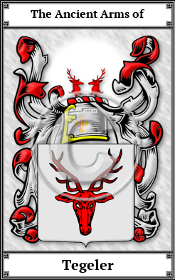 Tegeler Family Crest Download (JPG)  Book Plated - 150 DPI