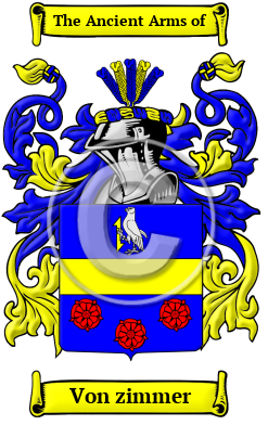 Von zimmer Family Crest/Coat of Arms