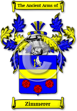 Zimmerer Family Crest Download (jpg) Legacy Series - 150 DPI