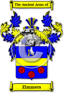 Zimmers Family Crest Download (JPG) Legacy Series - 600 DPI