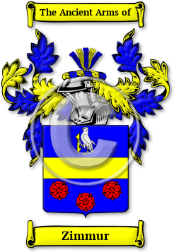 Zimmur Family Crest Download (jpg) Legacy Series - 150 DPI