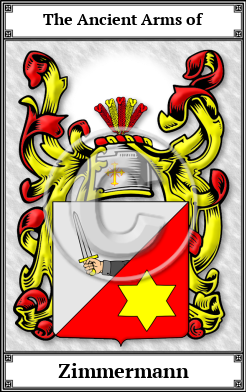 Zimmermann Family Crest Download (JPG) Book Plated - 300 DPI