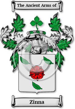 Zinna Family Crest Download (jpg) Legacy Series - 150 DPI