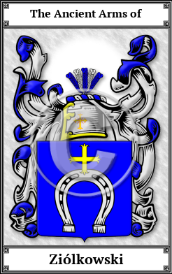 Ziólkowski Family Crest Download (JPG) Book Plated - 150 DPI