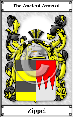 Zippel Family Crest Download (JPG)  Book Plated - 150 DPI