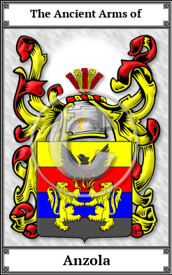 Anzola Family Crest Download (JPG)  Book Plated - 150 DPI