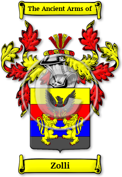 Zolli Family Crest Download (jpg) Legacy Series - 150 DPI