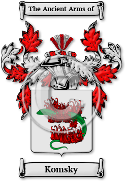 Komsky Family Crest Download (jpg) Legacy Series - 150 DPI